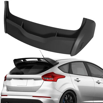 Fits 2012-2018 Ford Focus Factory Style Matte Black Spoiler Wing ABS HatchBack Foto 1 de 4