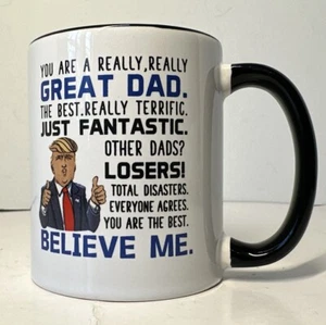Funny Donald Trump Great Dad Speech Coffee Mug 11oz. Good condition. - Picture 1 of 5