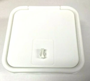 4 1/2" Back Hole White Sewer Hose Hatch Cover 5000 Replacement for D&W Maxi-Tube - Bild 1 von 5