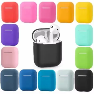 Shockproof Case Silicone Cover Gel Skin Holder for Apple Airpods Airpod 1 2 - Picture 1 of 27