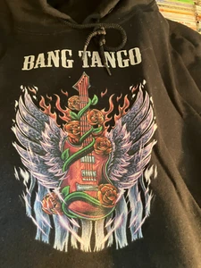 Vintage Bang Tango Band Black Hoodie Sweatshirt XL Gildan Heavyweight - Picture 1 of 4