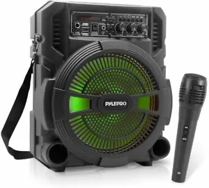 Pyle 600W Rechargeable Wireless Outdoor Bluetooth Speaker Portable PA System - Picture 1 of 7