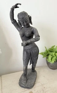 Antique Bronze Statue Parvati Shivakami Devi Goddess 17 “Very Fine Detailing - Picture 1 of 12