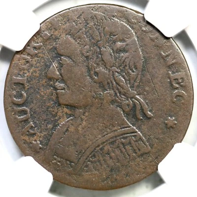 Moneda de cobre colonial MBL Connecticut 1788 12,1-F.1 R-5 NGC detalles finos Foto 1 de 3