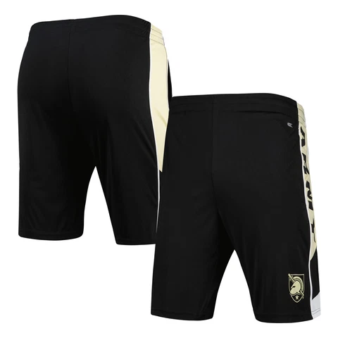 Men's Colosseum Black Army Black Knights Pool Time Shorts Cover