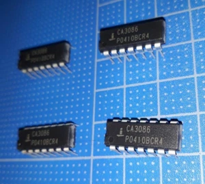 Arreglo de transistores NPN de propósito general CA3086 Intersil DIP14 - Imagen 1 de 1