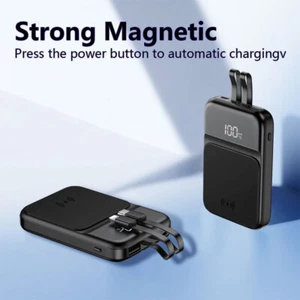 1000000mAh Magnetic Power Bank for iPhone 15/14/13 Wireless Portable Charger - Picture 1 of 16
