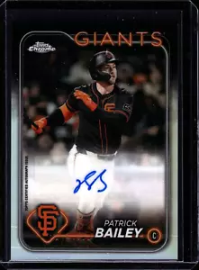 Patrick Bailey 2024 Topps Chrome Update #AC-PB Refractor AUTO /499 - Bild 1 von 2