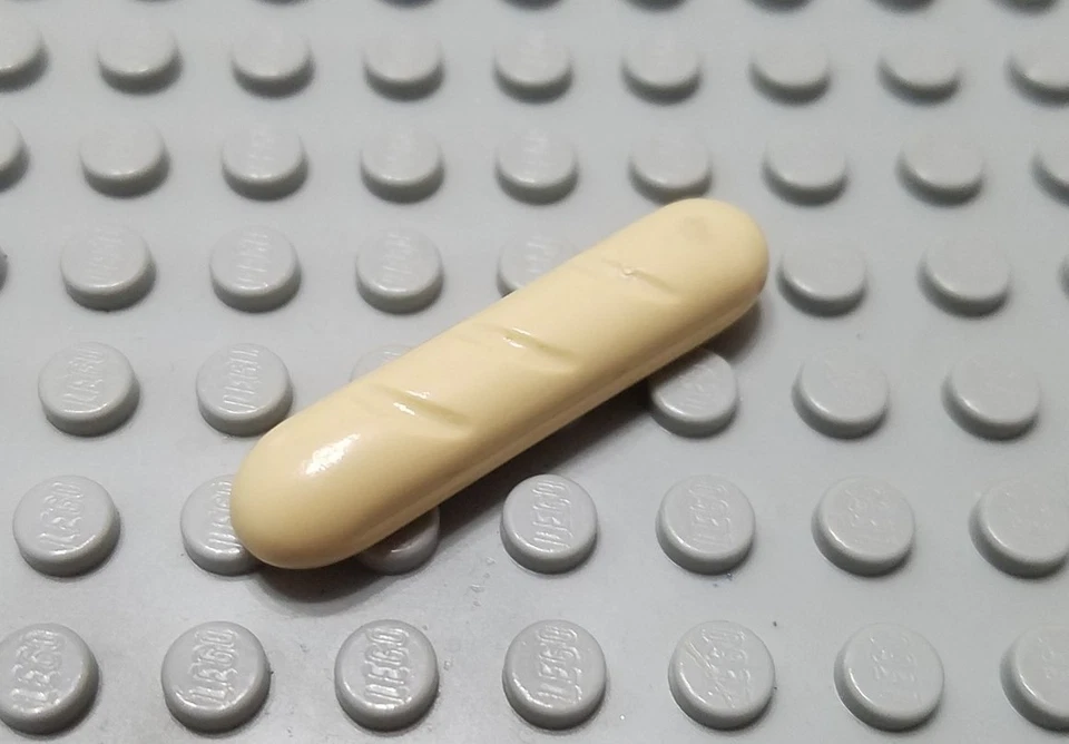 Nueva minifigura LEGO bronceada pan francés baguette comida Foto 1 de 1