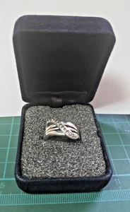 Vtg Stamped 925 BOMA (c) with Marcasite Chips Sterling Silver Ring Size 7 5 gram - Bild 1 von 10