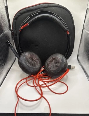 Plantronics C5220T Poly  Headset W/ C5200 USB In-Line Controller Tested - Image 1 of 4