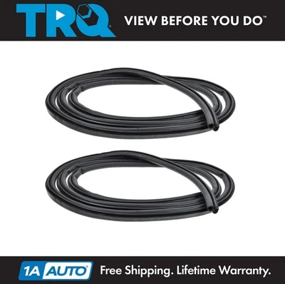 TRQ Door Weatherstrip Seal Kit Front Body Mounted Fits Cadillac Chevrolet GMC - Image 1 of 3