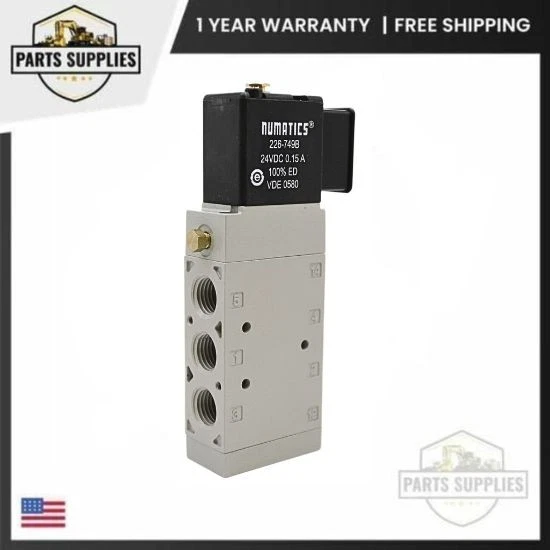 L12BA452B000061 Numatics Solenoid Valve L1 Series 4/2 SPR RTN 24VDC 1/4" NPT - Image 1 of 4