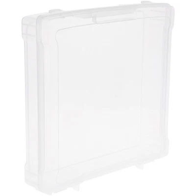 Pioneer Plastics Scrapbook Storage Supplies Container, 13.75" x 13" x 2.875"