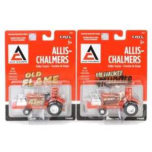 ERTL 1/64 Allis Chalmers Old Flame & Milwaukee Mudder Pulling Tractors 37958A - Picture 1 of 3