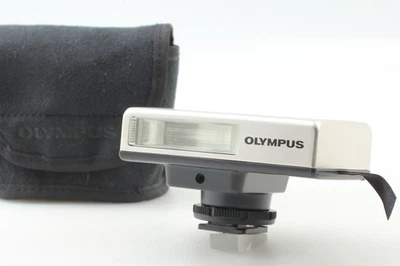 [COMO NUEVO] Flash electrónico Olympus FS-FL14 montaje en zapata plateado con estuche de JAPÓN Foto 1 de 4