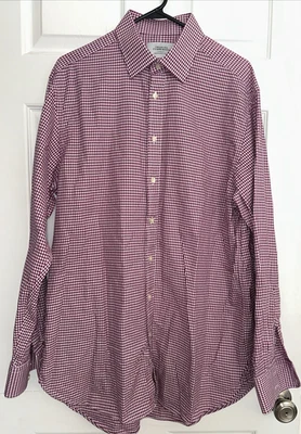 Charles Tyrwhitt Classic Fit Long Sleeve Button Down Dress Shirt Size 16.6/36 - Image 1 of 4