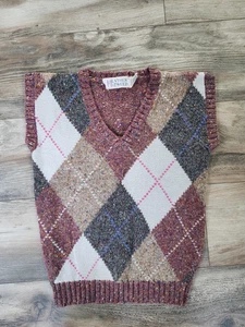Vintage Heather & Tweed Argyle Sweater Vest | Small - Picture 1 of 12