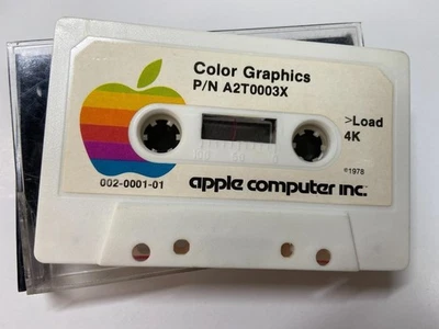 Apple II Color Graphics Breakout Cassette Tape Vintage Stock - Bild 1 von 2