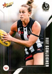 2024 Collingwood Magpies AFLW Select Footy Stars Card - Ruby Schleicher - Picture 1 of 3