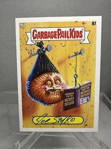 GARBAGE PAIL KIDS 2022 BOOK WORMS Joe Simco AUTOGRAPH AUTO CARD 87 Ned Head - Picture 1 of 10