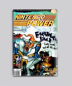 EARTHWORM JIM 2 N64 / NINTENDO POWER - 2"x3" KÜHLSCHRANKMAGNET (Magazinspiel Retro - Bild 1 von 2