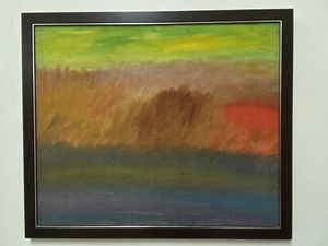 The sky, field of lalang and river by Shams Baharudin size 22" x 26" - Picture 1 of 1