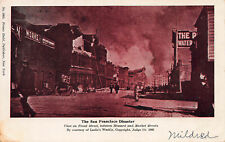 The San Francisco, CA, Disaster, Earthquake & Fire, Early Postcard, Used in 1906