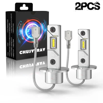 2x H3 LED Fog Light Bulbs Conversion Kit Fit Volvo 240 1990 1991 1992 1993 6500K - Image 1 of 4