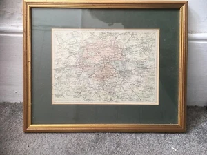 Rare Small city plan London map by John George Bartholomew - Picture 1 of 3