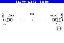 ATE 83.7704-0281.3 Bremsschlauch für MERCEDES BENZ 8 190 C KLASSE E S SL W123