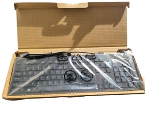 HP Keyboard Business Black Slim Style USB Windows Enhanced P/N 803181-001 (AMX) - Picture 1 of 3
