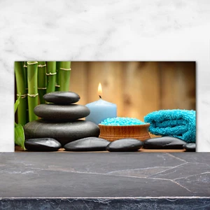 Küchenrückwand Spritzschutz aus Glas 120x60 Deko Blumen & Pflanzen Bambus - Bild 1 von 5