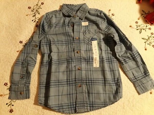 Arizona Boys Blue Button Up Shirt Size Xs 6/7 - Picture 1 of 2