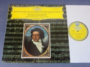 TULIPS BEETHOVEN: PIANO CONCERTO NO 5 LP, Berlin P/O, Wilhelm Kempff, DG 138 777 - Foto 1 di 4