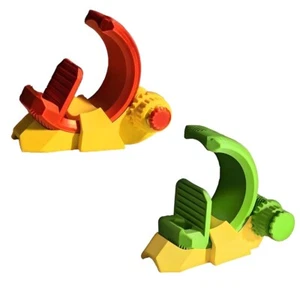 3D Printed Herringbone Gear Phone Stand, Rotatable Adjustable Fits All CellPhone - Picture 1 of 9