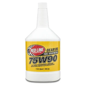 RED LINE Synthetic Gear Oil 75w-90 75w90 High Performance GL5 1 US Quart 0.946L - Picture 1 of 3