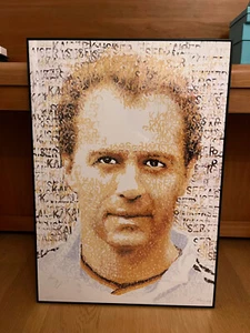 Kaiser Franz Beckenbauer Porträt, Chris Britz handsigniert nummeriert, Alurahmen - Bild 1 von 3