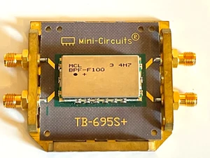 MINI-CIRCUITS TB-695+ BPF-F100+ BAND PASS FILTER EVALUATION BOARD ae1w59 - Picture 1 of 6