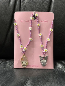 My Melody & Kuromi Kogyaru Best Friend Necklace Set - Picture 1 of 2