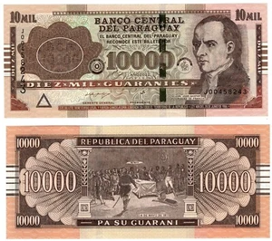 2022 Paraguay 10000 Guarni Pa 238 Banknote UNC - Picture 1 of 1