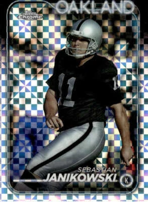 SEBASTIAN JANIKOWSKI 2024 Topps Chrome X-Fractor #154 NFL Raiders  ID:128617 - Image 1 of 2