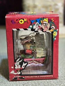 Looney Tunes Stocking Hanger- Bunny Taz 1996 Christmas New - Picture 1 of 10
