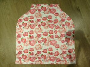 Baby Car Seat Stroller Breastfeeding Privacy Cover~ Pink Flower  New!  Free Ship