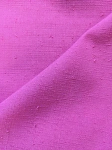 Vintage Raspberry Colored Linen Fabric 1+ Yards - Picture 1 of 4