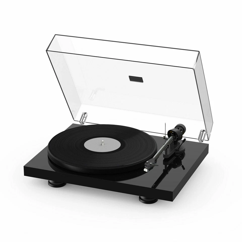Pro-Ject Debut Carbon EVO Turntable With Sumiko Rainier MM Cartridge Gloss Black - Image 1 of 4