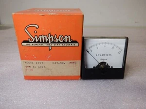 SIMPSON 1257 0-15 AC AMP METER - Picture 1 of 5