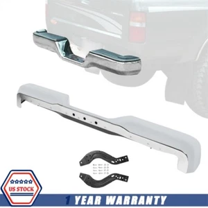 Rear Step Bumper Face Bar Chrome TO1102221 NEW For Toyota Pickup 1989-1995 Truck - Picture 1 of 18