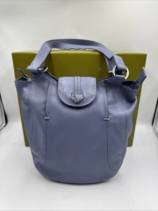 Hotter Morocco Cornflower Blue Leather Shoulder Handbag NIB - Picture 1 of 12