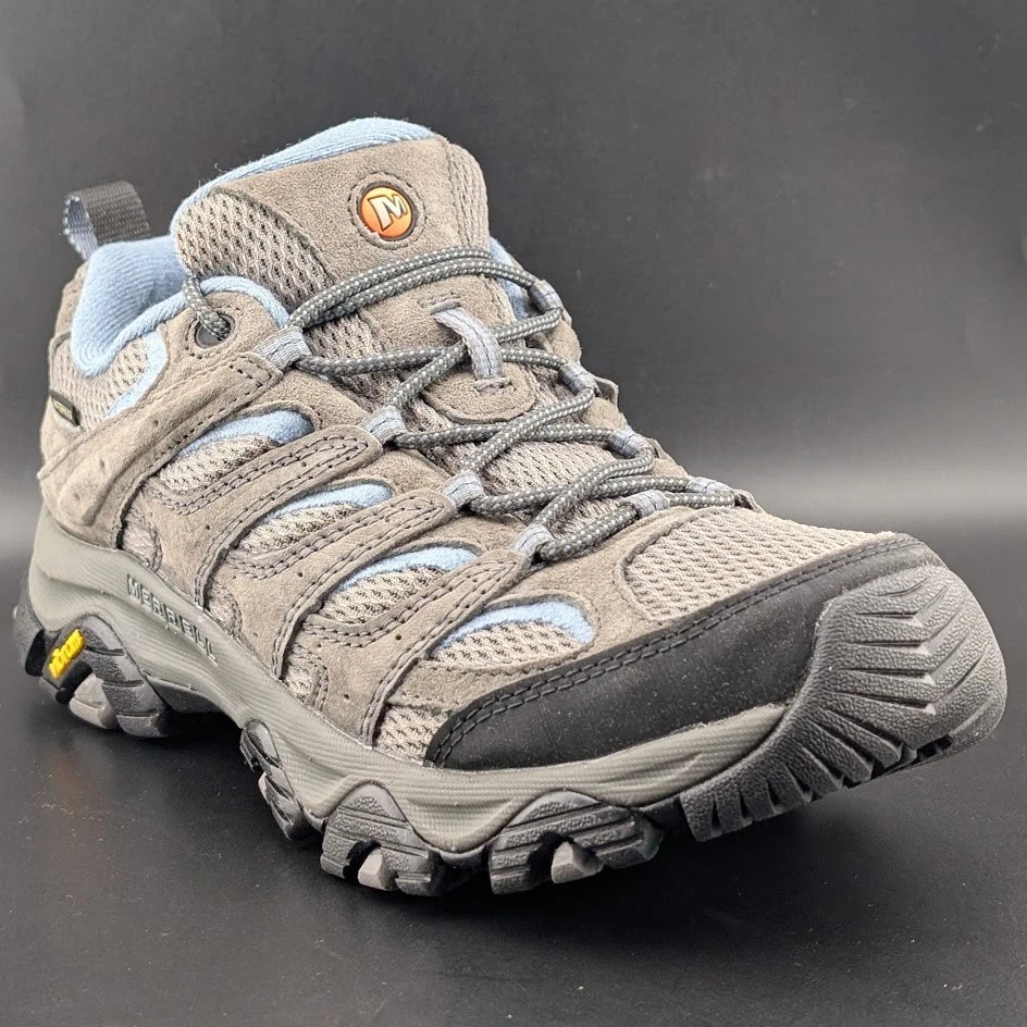 Merrell Moab 3 Womens Size 9.5 Gray Blue Waterproof Hiking Shoes J500160